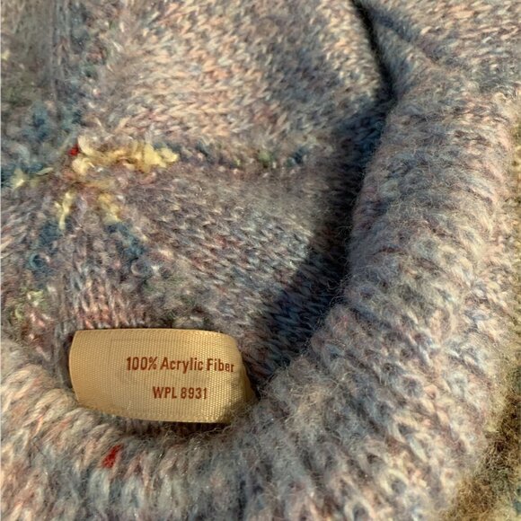 VTG ARIS OS Retro Knit Beret Flat-Cap Cabbie-Hat Nordic Fair Isle 1444MM - Picture 8 of 9